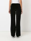 towel effect straight leg trousers