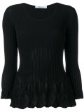 flared knit top