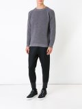 ribbed crew neck jumper