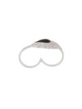 diamond double finger ring