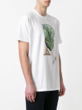 embroidered crystal print T-shirt