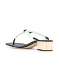 pearled trim sandals