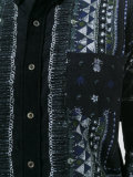 aloha scarf print corduroy shirt