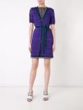 buttoned belted dress