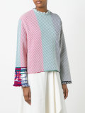 frayed stripe jumper 