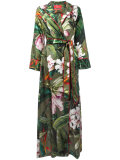 floral wrap dress