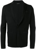 fitted knitted blazer