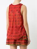 lace-up printed tank 