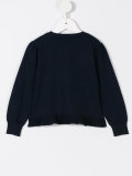 ruffle hem cardigan