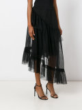sheer layered skirt