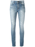 distressed skinny jeans