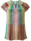 glitter pleated top
