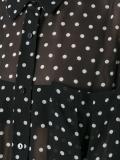 polka dot sheer shirt 