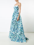 printed ball gown 