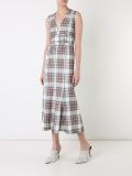 checked midi dress