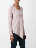 v-neck and hem jumper
