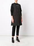 checked sleeveless jacket