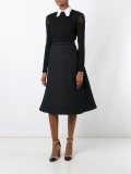 cloqué A-line skirt