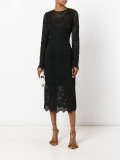 lace V-back dress
