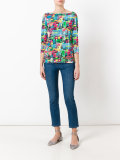 neon print top