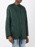 drawstring concealed fastening coat