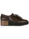wedge tasseled loafers