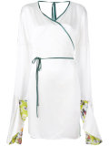 long wrap blouse