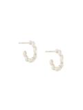 curved rice detail earrings