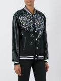 sequin effect bomber jacket