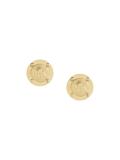 logo embossed earrings