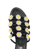 flower embellished flats