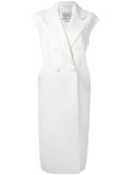 long sleeveless belted coat