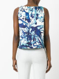 floral print cropped tank