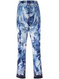 nature print cropped trousers