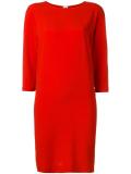 three-quarters sleeve shift dress