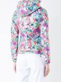 floral hooded puffer jacket