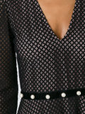 V-neck flared dress