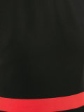 curved hem mini-dress 