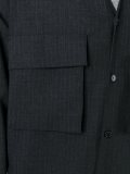 raw edge checked shirt