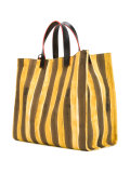 striped canvas bag