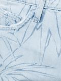 'The slouchy cut off'棕树印花牛仔短裤