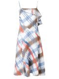 ruffled midi dress