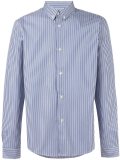 striped button down shirt