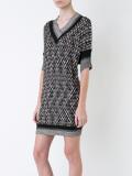 v-neck sweater dress