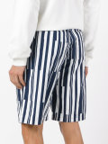 multi stripe shorts