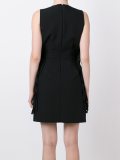 pleated overlay dress