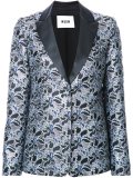 metallic floral jacquard dinner jacket