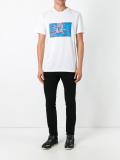 exposed spider print T-shirt