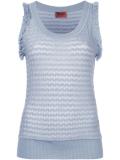 frayed knit vest