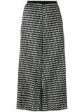 zig-zag cropped trousers
